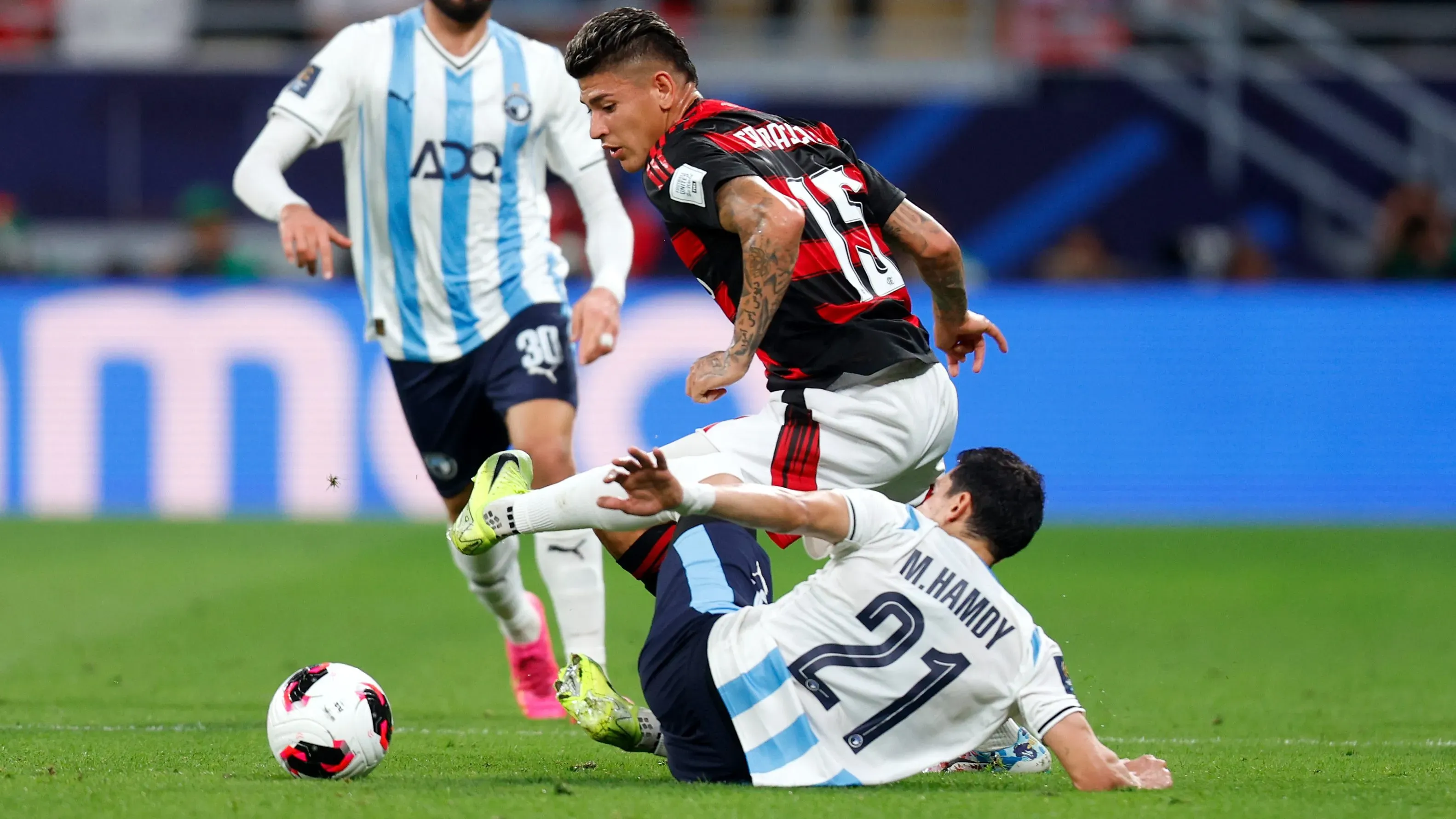 Carrascal em partida contra o Pyramids. (Photo by Getty Images/Getty Images)