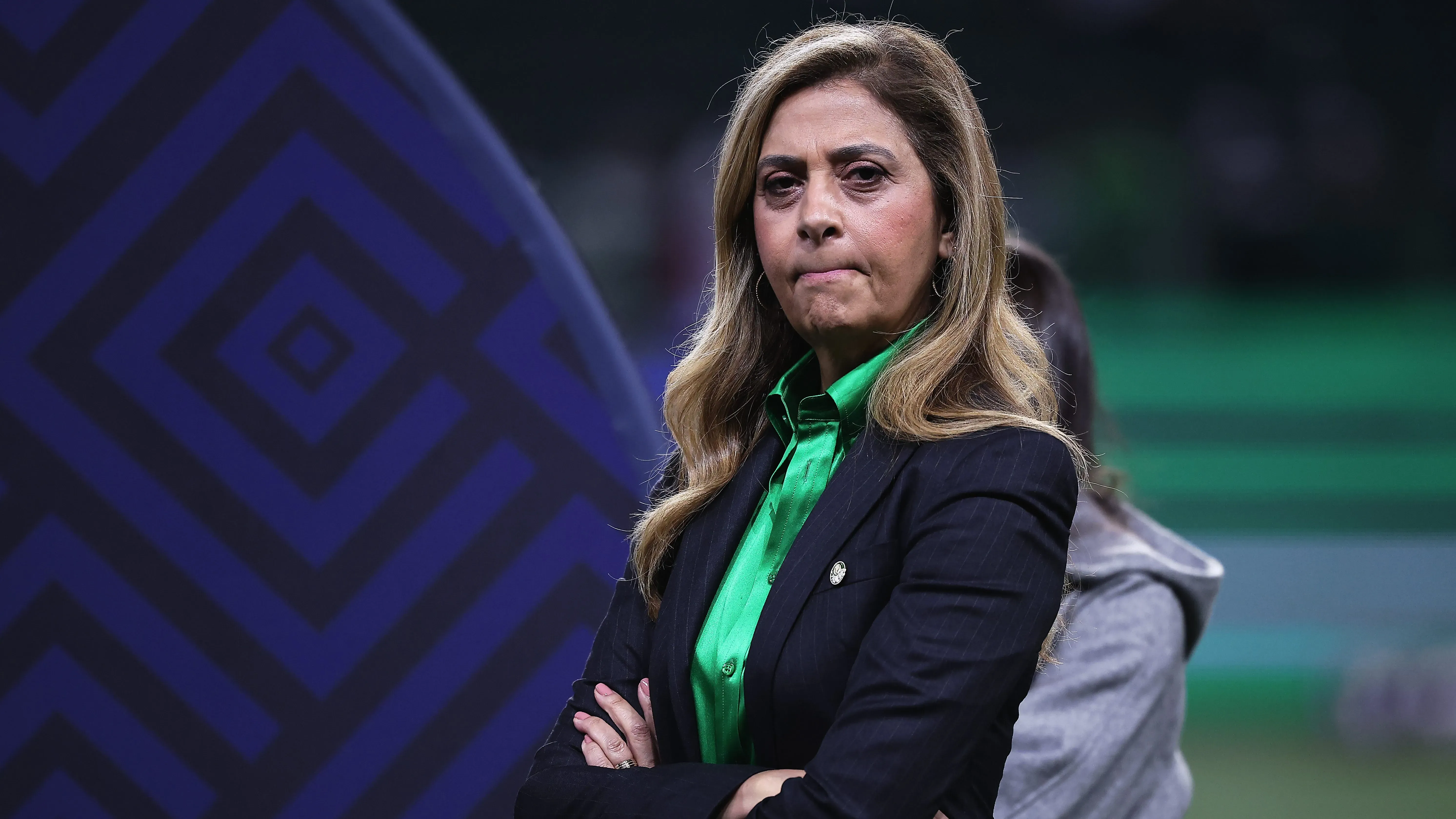 SP – SAO PAULO – 06/11/2025 – BRASILEIRO A 2025, PALMEIRAS X SANTOS – leila pereira presidente do Palmeiras durante partida contra o Santos no estadio Arena Allianz Parque pelo campeonato Brasileiro A 2025. Foto: Ettore Chiereguini/AGIF