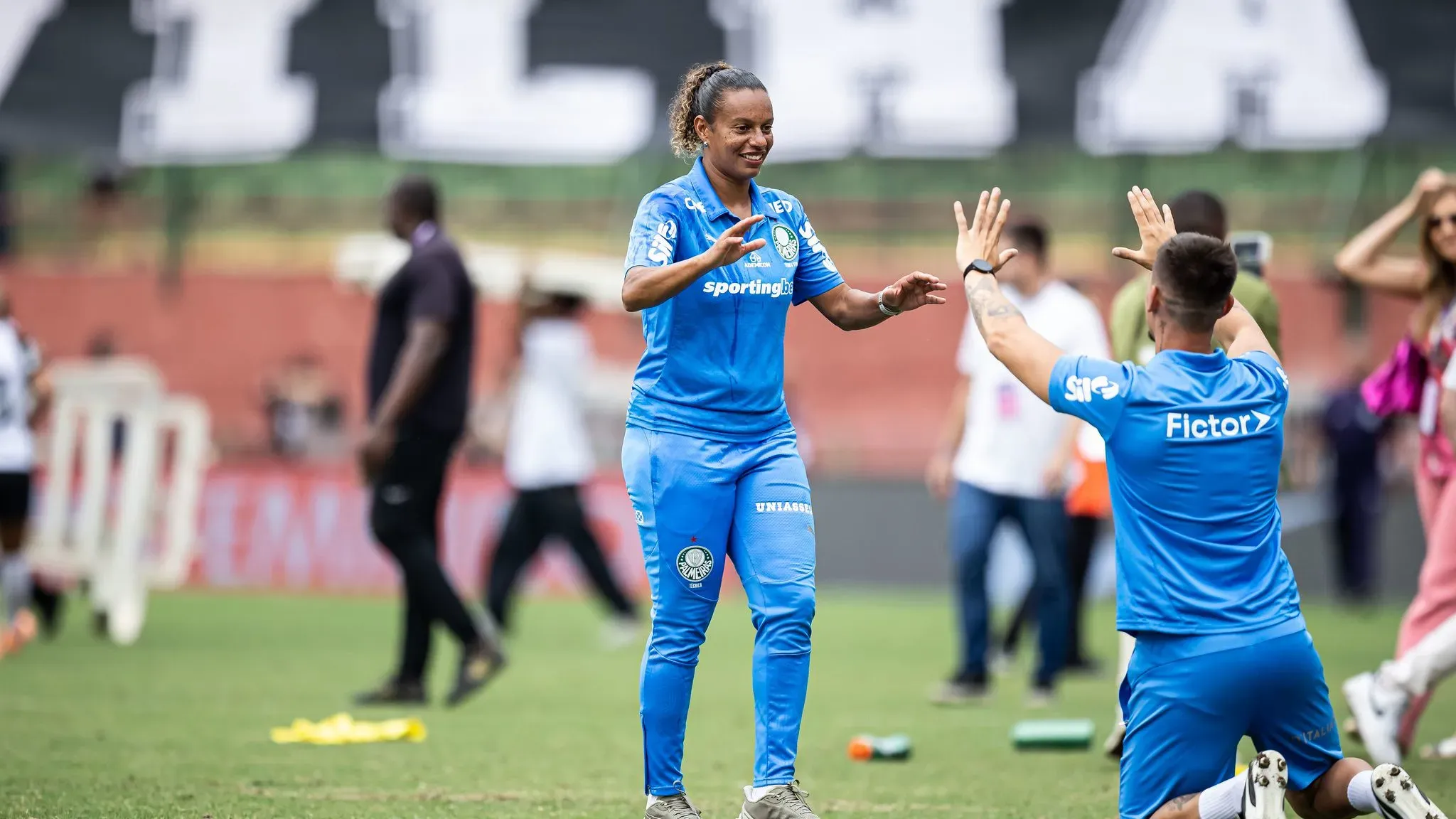 Treinadora do Palmeiras, Rosana Augusto, na final do Paulistão Feminino