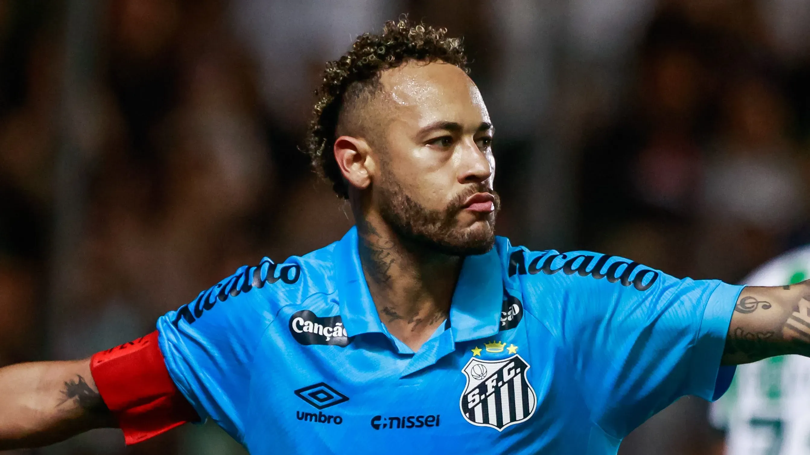 Neymar pelo Santos. Foto: Luiz Erbes/AGIF