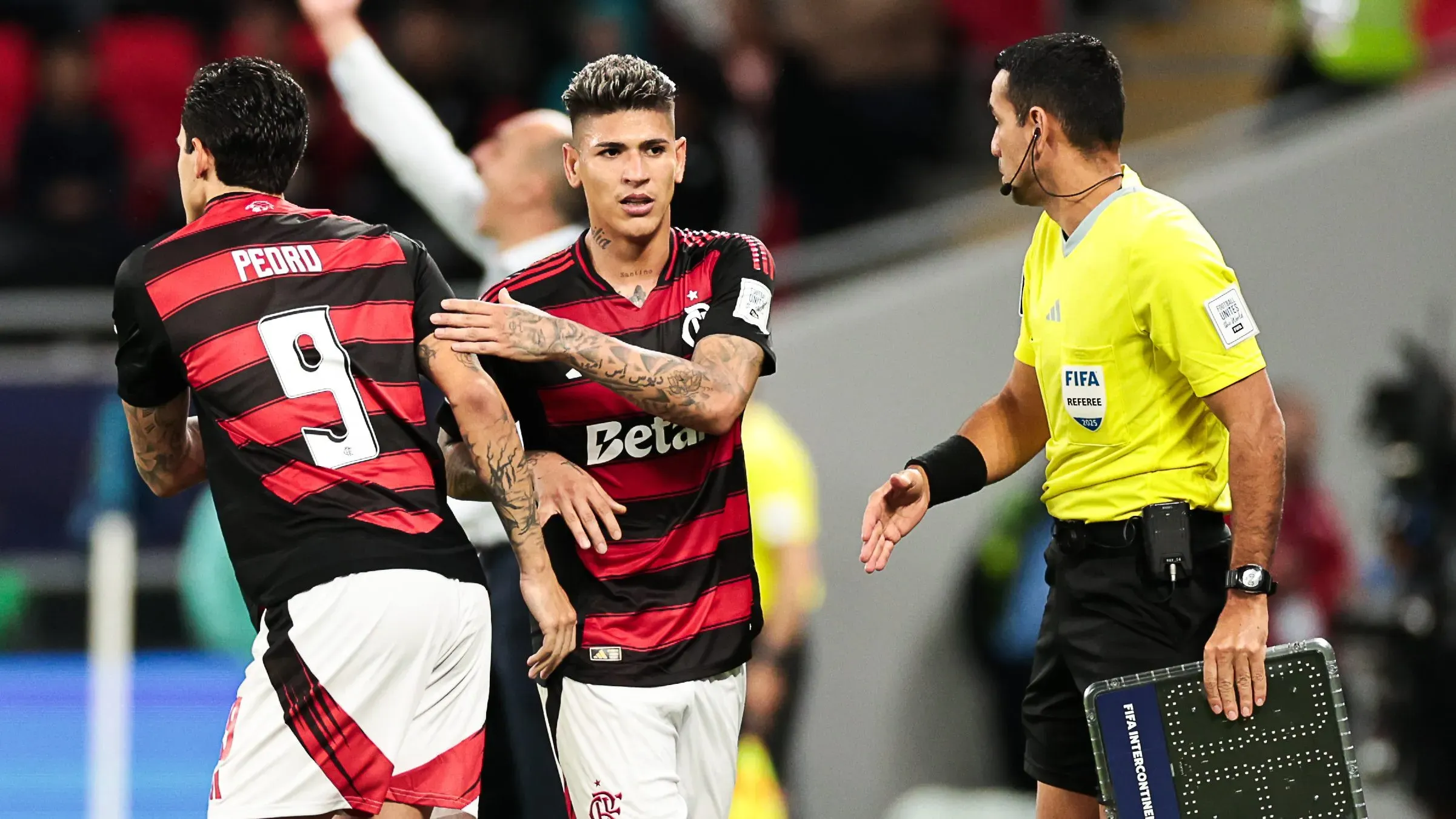 Momento em que Pedro retornou de lesão. Foto: Gilvan de Souza/Flamengo