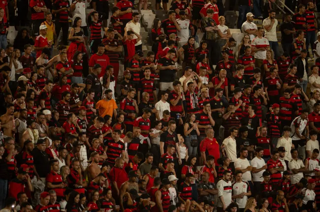 MG – BELO HORIZONTE – 25/11/2025 – BRASILEIRO A 2025, ATLETICO-MG X FLAMENGO – Torcida durante partida entre Atletico-MG e Flamengo no estadio Arena MRV pelo campeonato Brasileiro A 2025. Foto: Alessandra Torres/AGIF