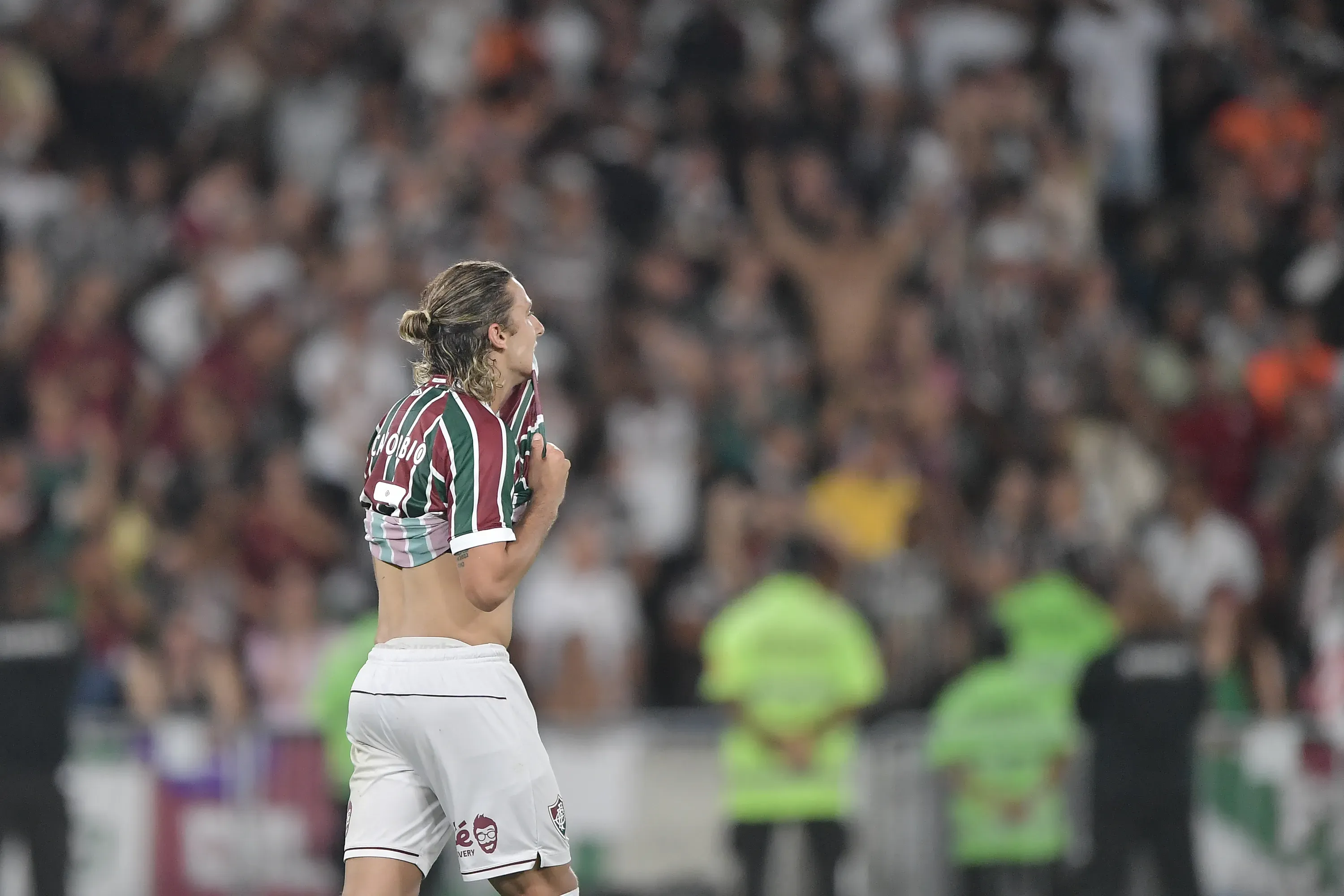 Canobbio jogador do Fluminense durante partida contra o Vasco no estadio Maracana pelo campeonato Copa Do Brasil 2025. Foto: Thiago Ribeiro/AGIF