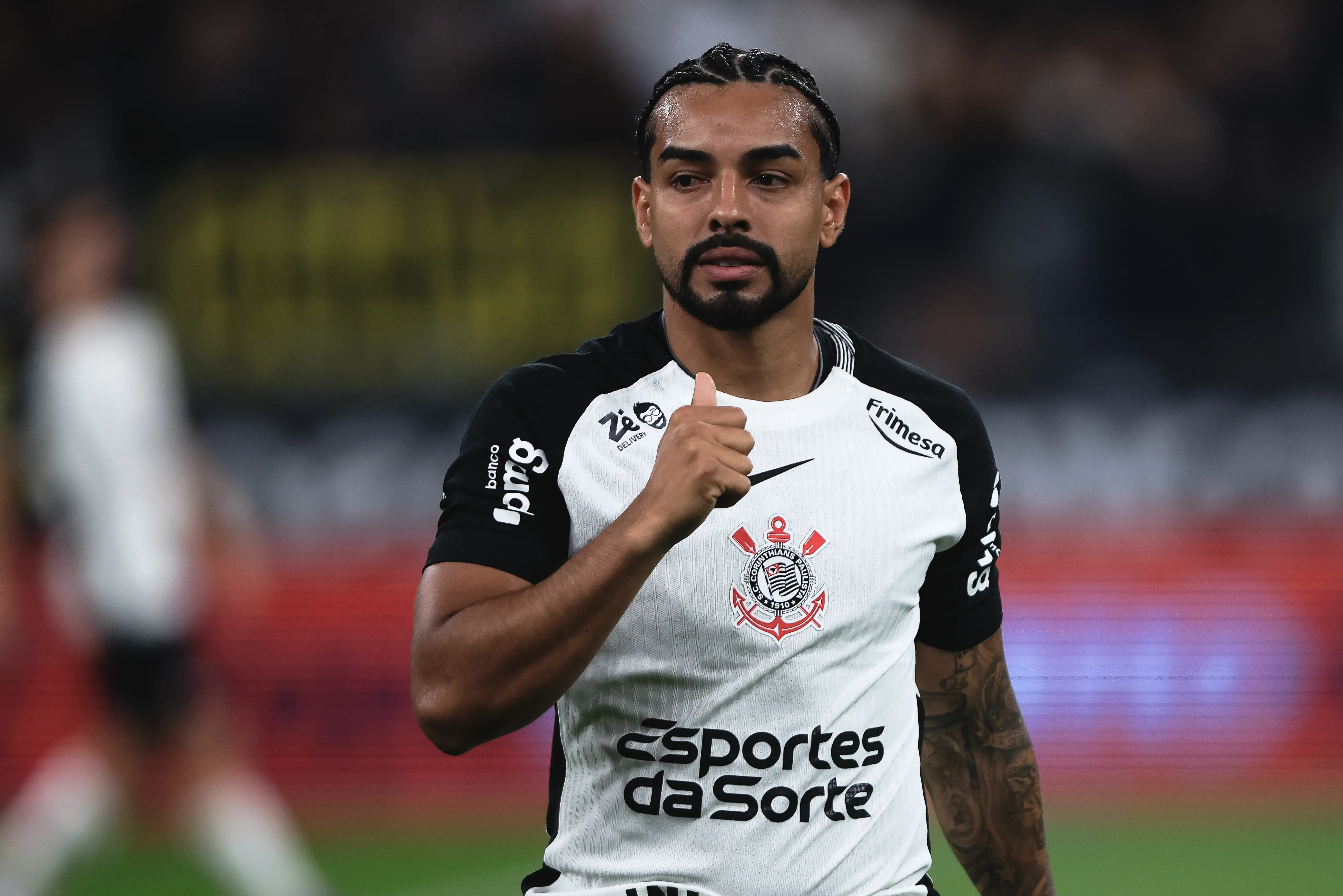 SP – SAO PAULO – 10/09/2025 – COPA DO BRASIL 2025, CORINTHIANS X ATHLETICO-PR – Matheus Bidu jogador do Corinthians durante partida contra o Athletico-PR no estadio Arena Corinthians pelo campeonato Copa Do Brasil 2025. Foto: Ettore Chiereguini/AGIF