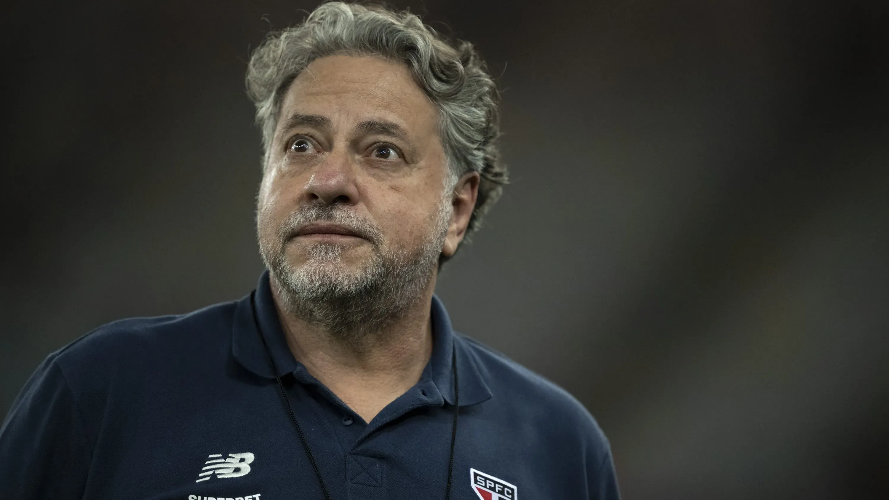 RJ – RIO DE JANEIRO – 17/04/2024 – BRASILEIRO A 2024, FLAMENGO X SAO PAULO – Julio Casares presidente do Sao Paulo antes da partida contra o Flamengo no estadio Maracana pelo campeonato Brasileiro A 2024. Foto: Jorge Rodrigues/AGIF