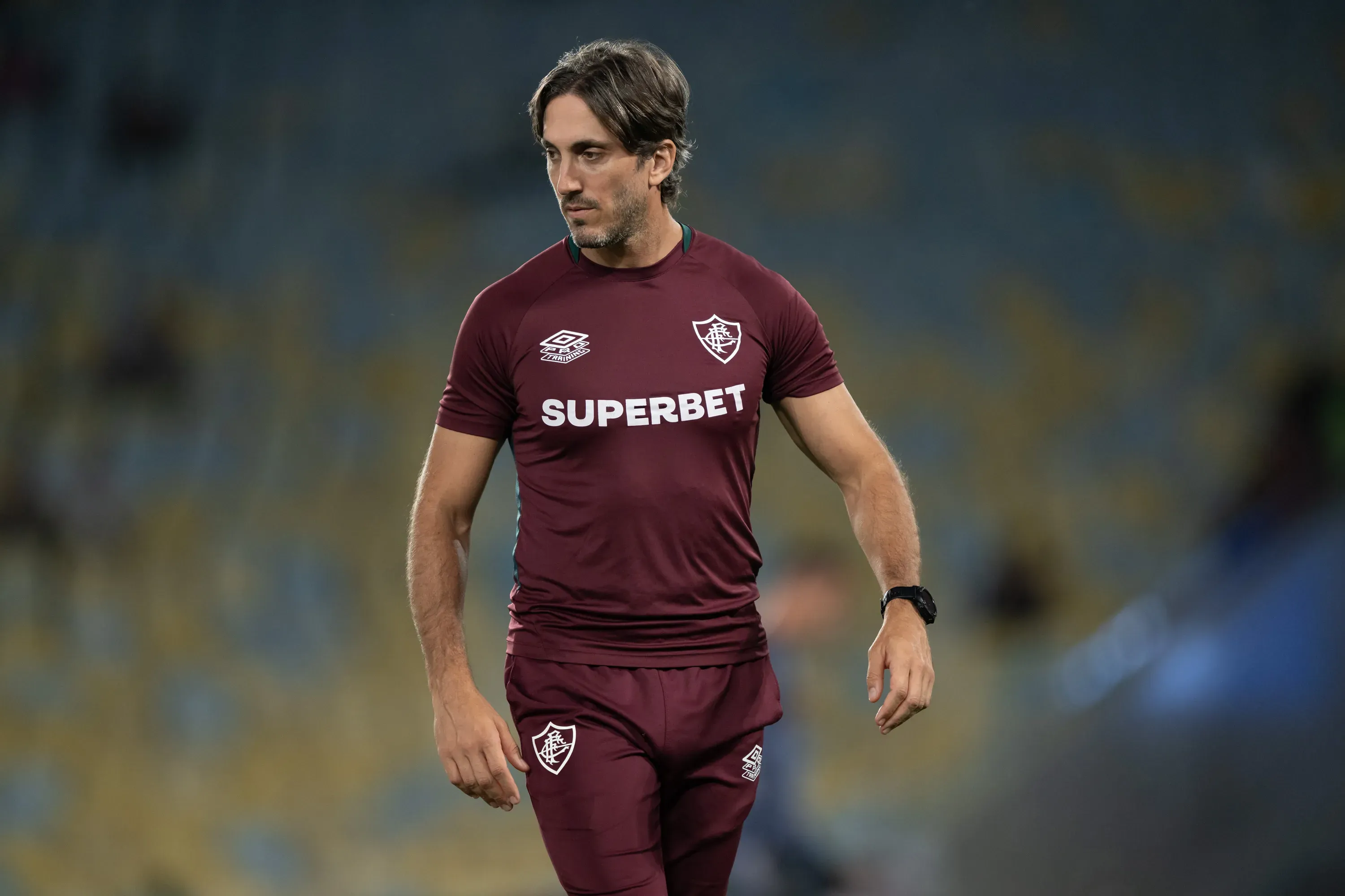 Zubeldía no comando do Fluminense. Foto: Jorge Rodrigues/AGIF