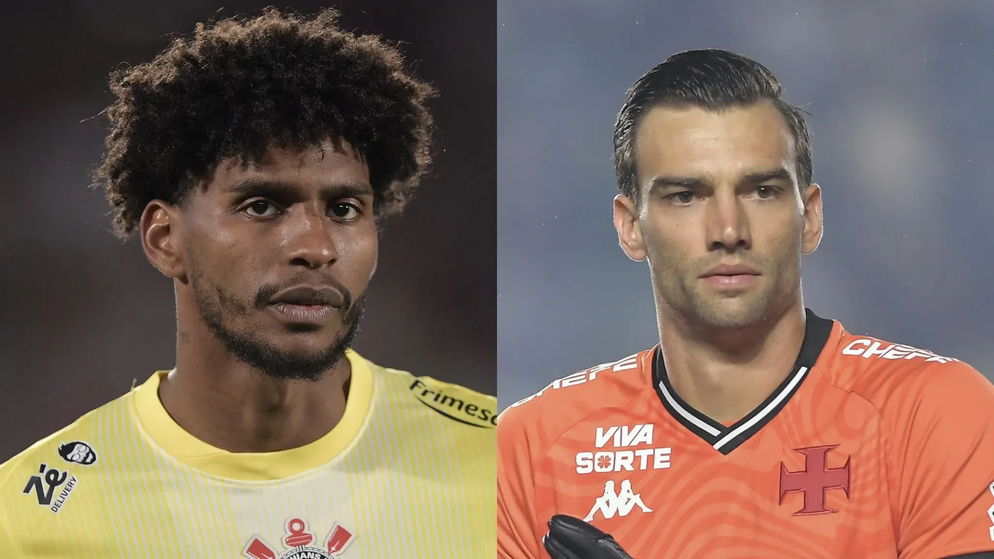 Hugo Souza vs Léo Jardim será um dos duelos mais quentes da final. Fotos: Thiago Ribeiro/AGIF