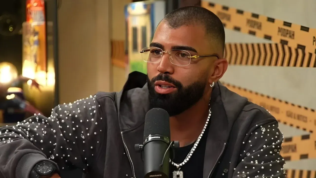 Gabigol em entrevista. Reprodução – Pod Pah.