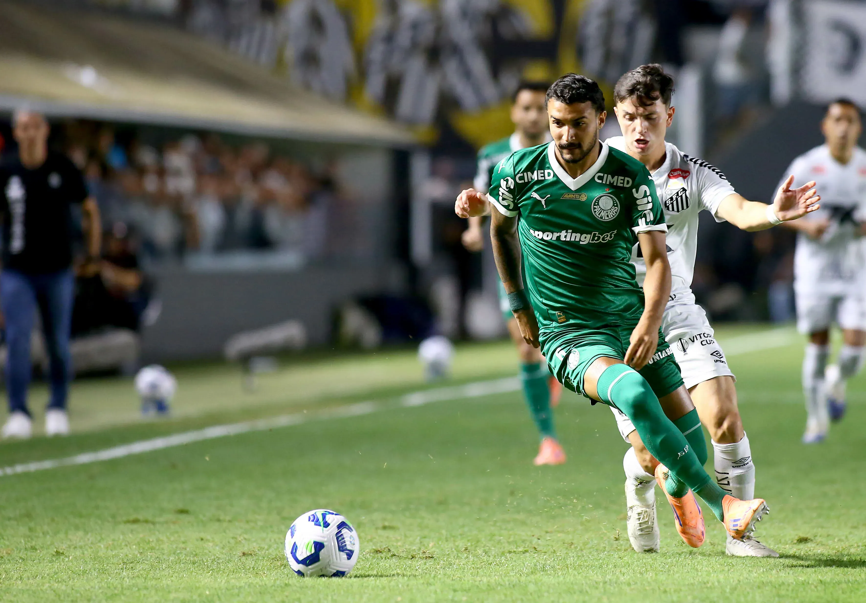 Jefté durante partida pelo Palmeiras. Foto: Mauricio De Souza/AGIF