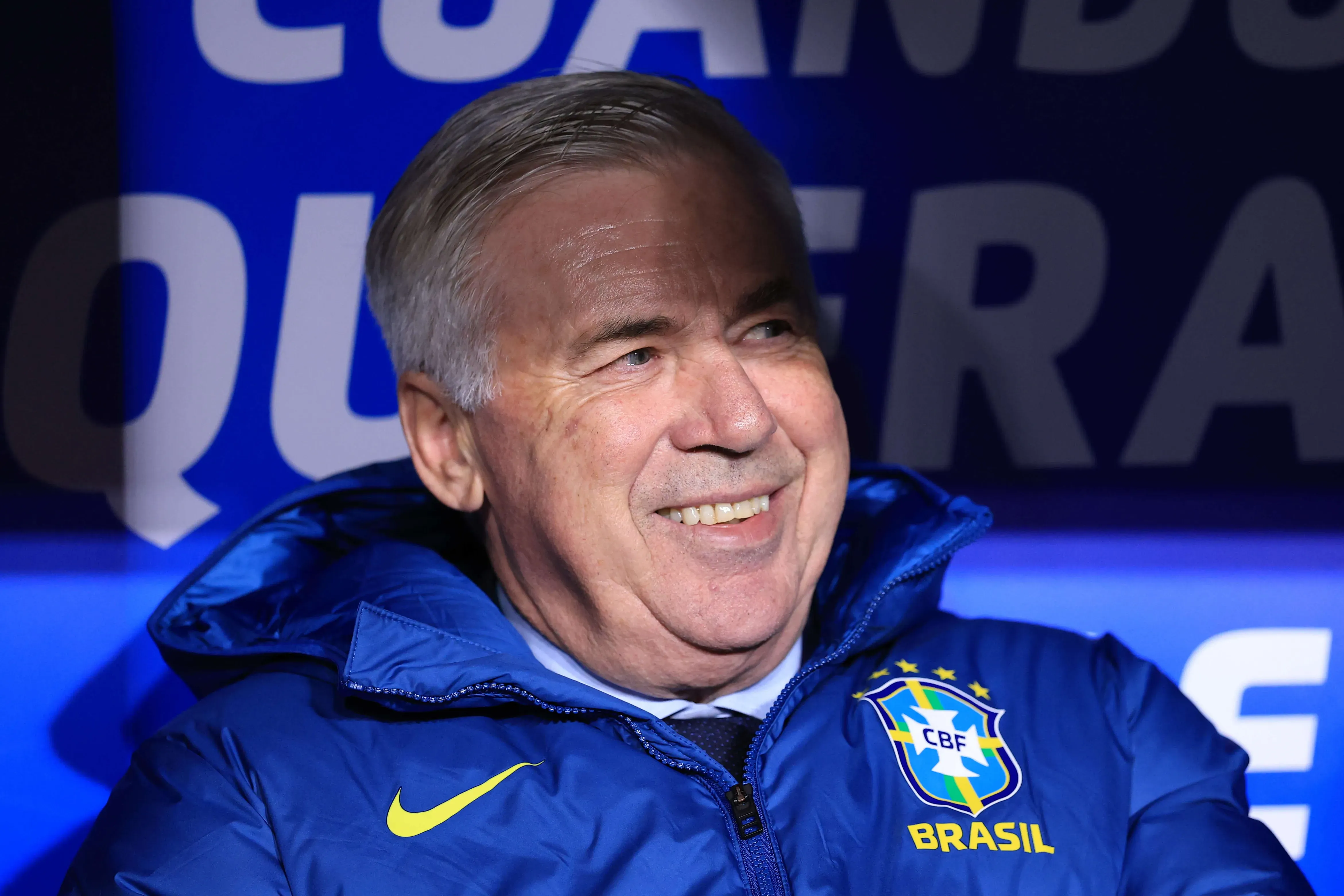 EL ALTO, BOLIVIA – SEPTEMBER 09: Carlo Ancelotti, Head Coach of Brazil reacts during the South American FIFA World Cup 2026 Qualifier match between Bolivia and Brazil at Estadio Municipal de El Alto on September 09, 2025 in El Alto, Bolivia. (Photo by Buda Mendes/Getty Images)
