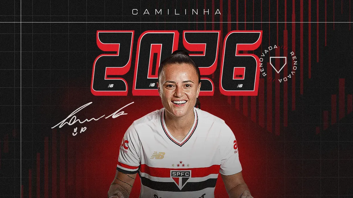 Anúncio de renovação de Camilinha com o São Paulo