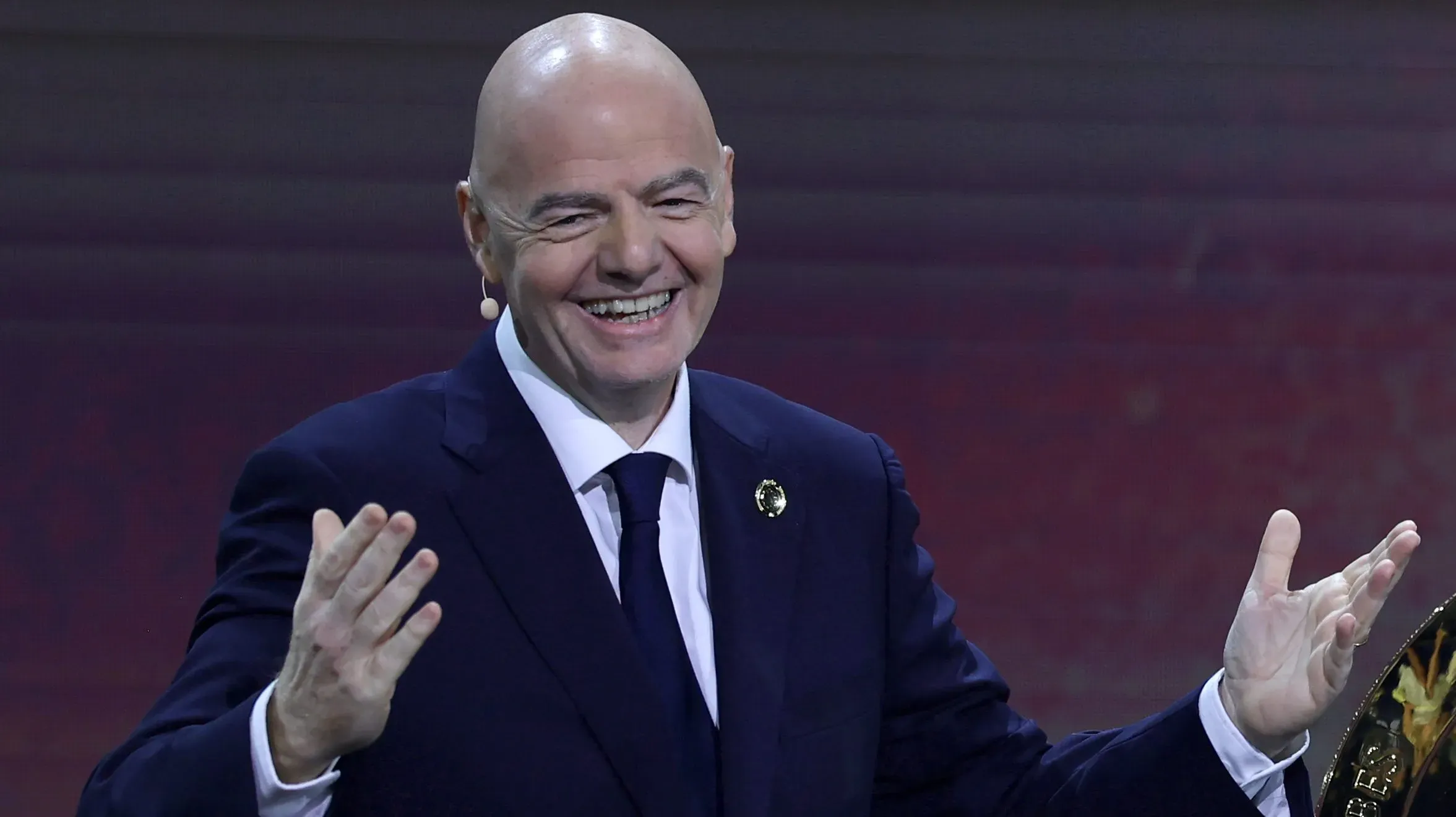 Gianni Infantino, presidente da Fifa. (Photo by Brennan Asplen/Getty Images)