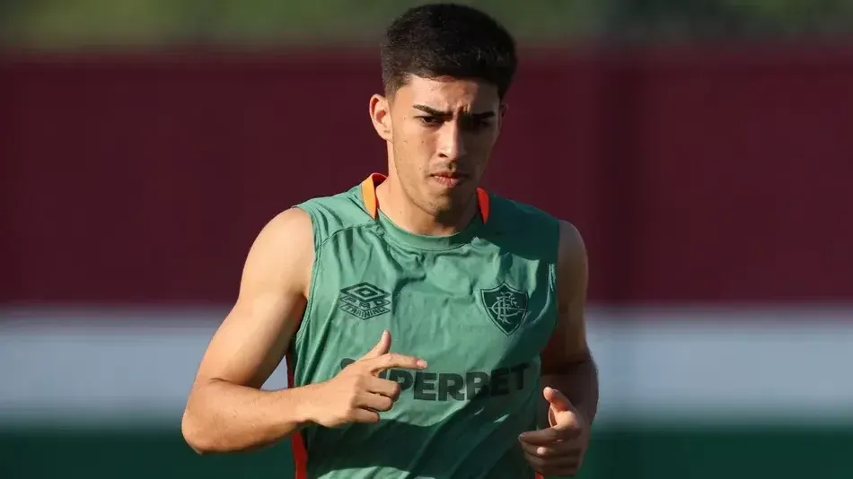 Lezcano em treinamento pelo Fluminense. Foto Marcelo Gonçalves/Fluminense FC
