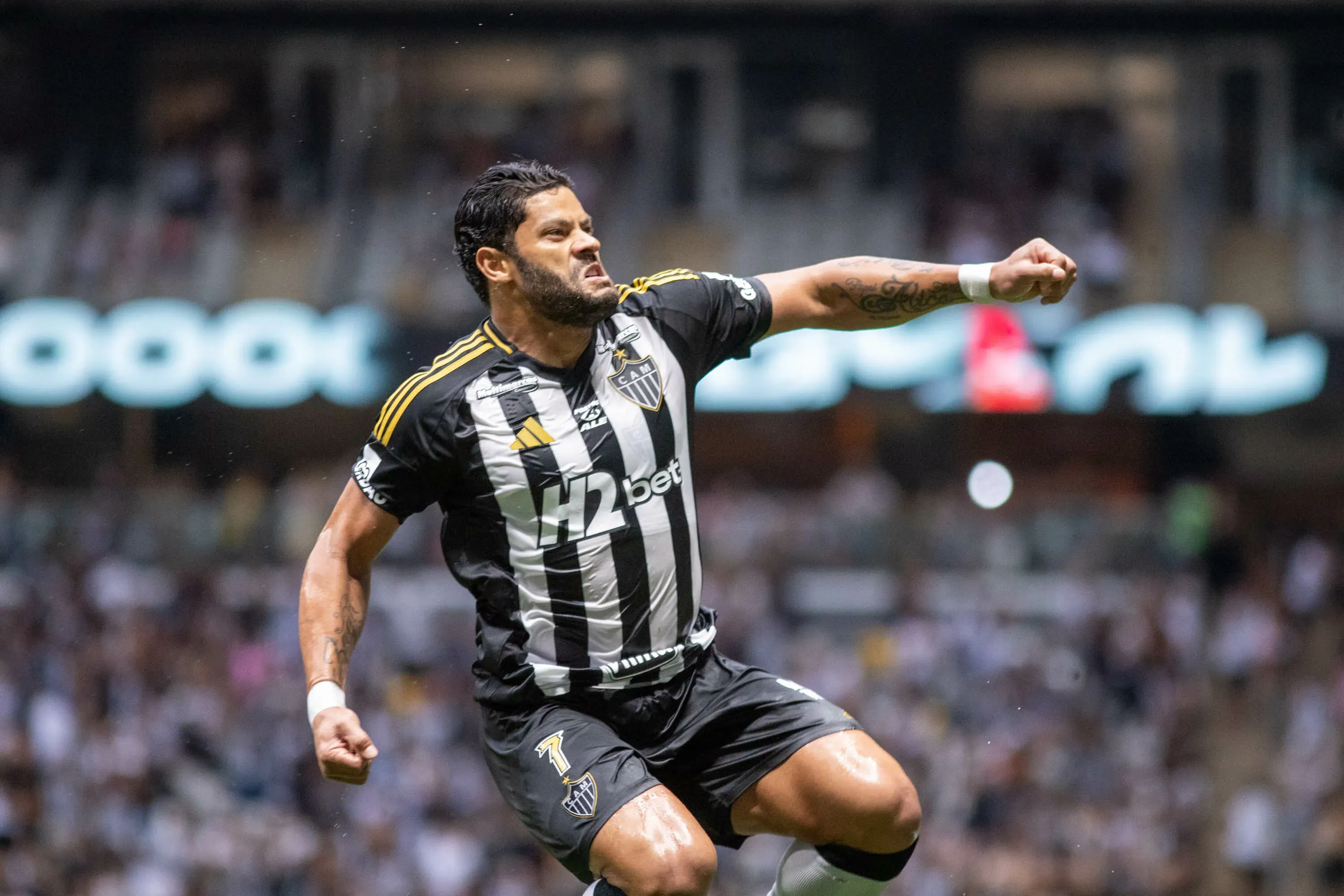 Hulk comemora seu gol contra o Vasco. Foto: Fernando Moreno/AGIF