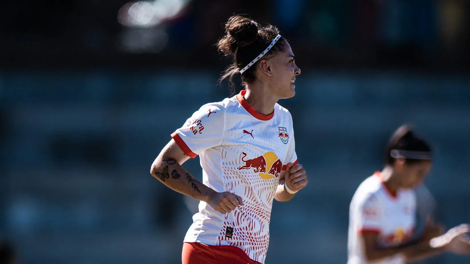 Martina Del Trecco, jogadora do Red Bull Bragantino, em campo