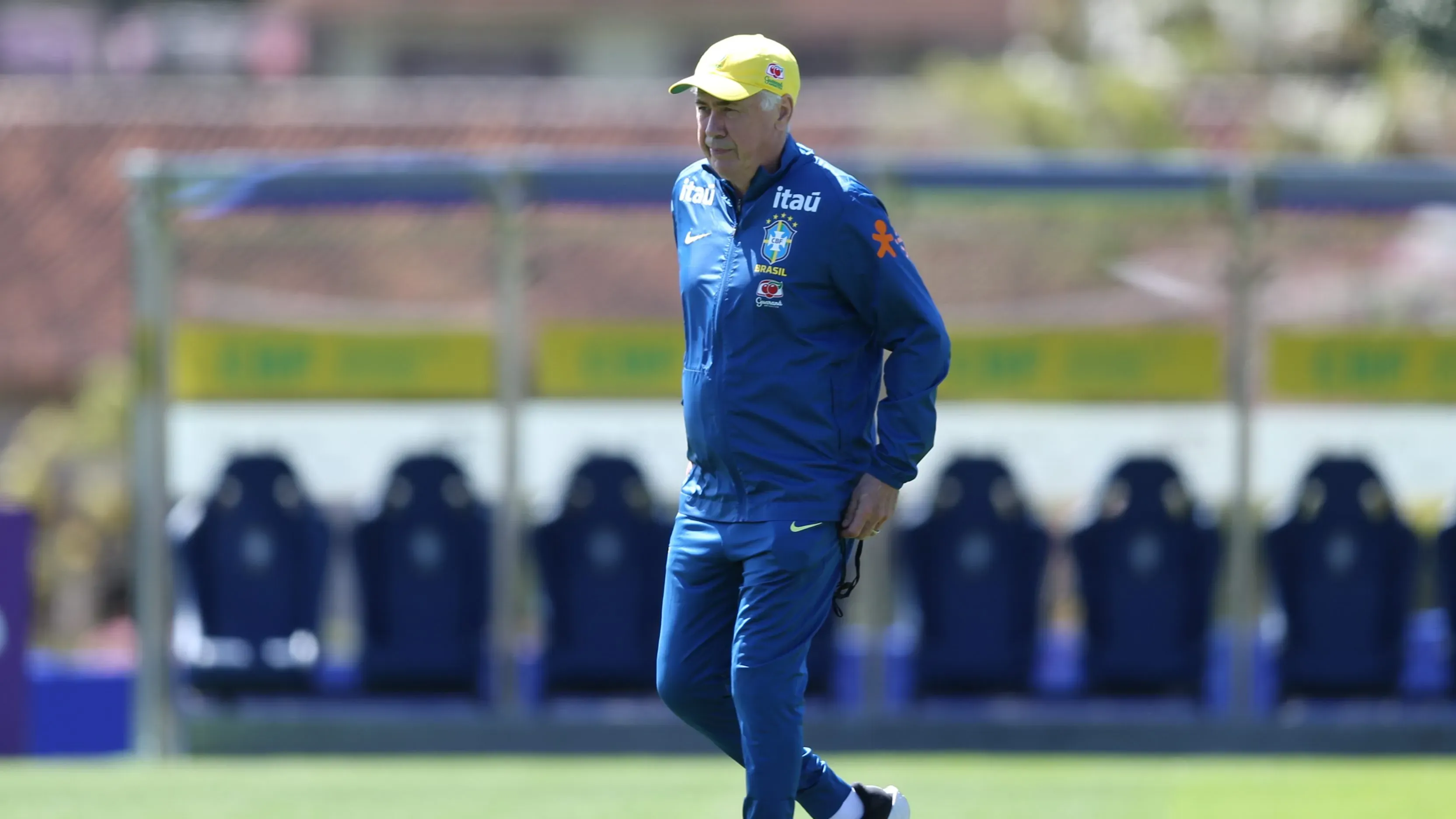 Carlo Ancelotti durante treino da Seleção na Granja Comary em Teresopolis (RJ), Foto: Marlon Costa/AGIF