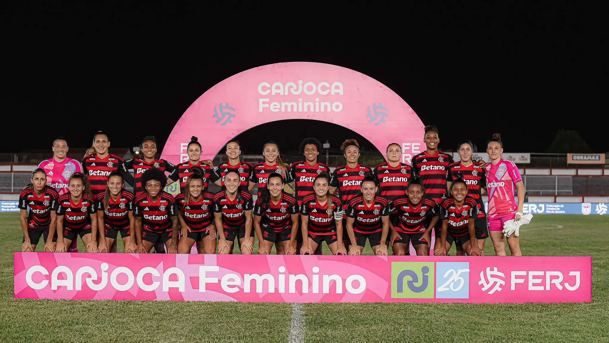 Elenco feminino do Flamengo completo