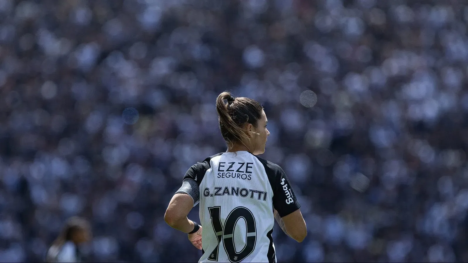 Gabi Zanotti, jogadora do Corinthians, em campo