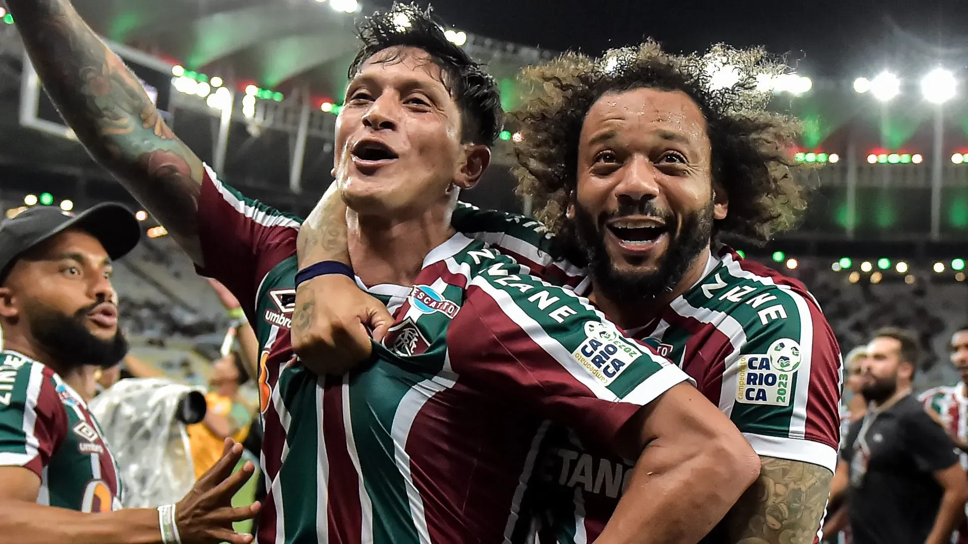 Cano e Marcelo, no Fluminense