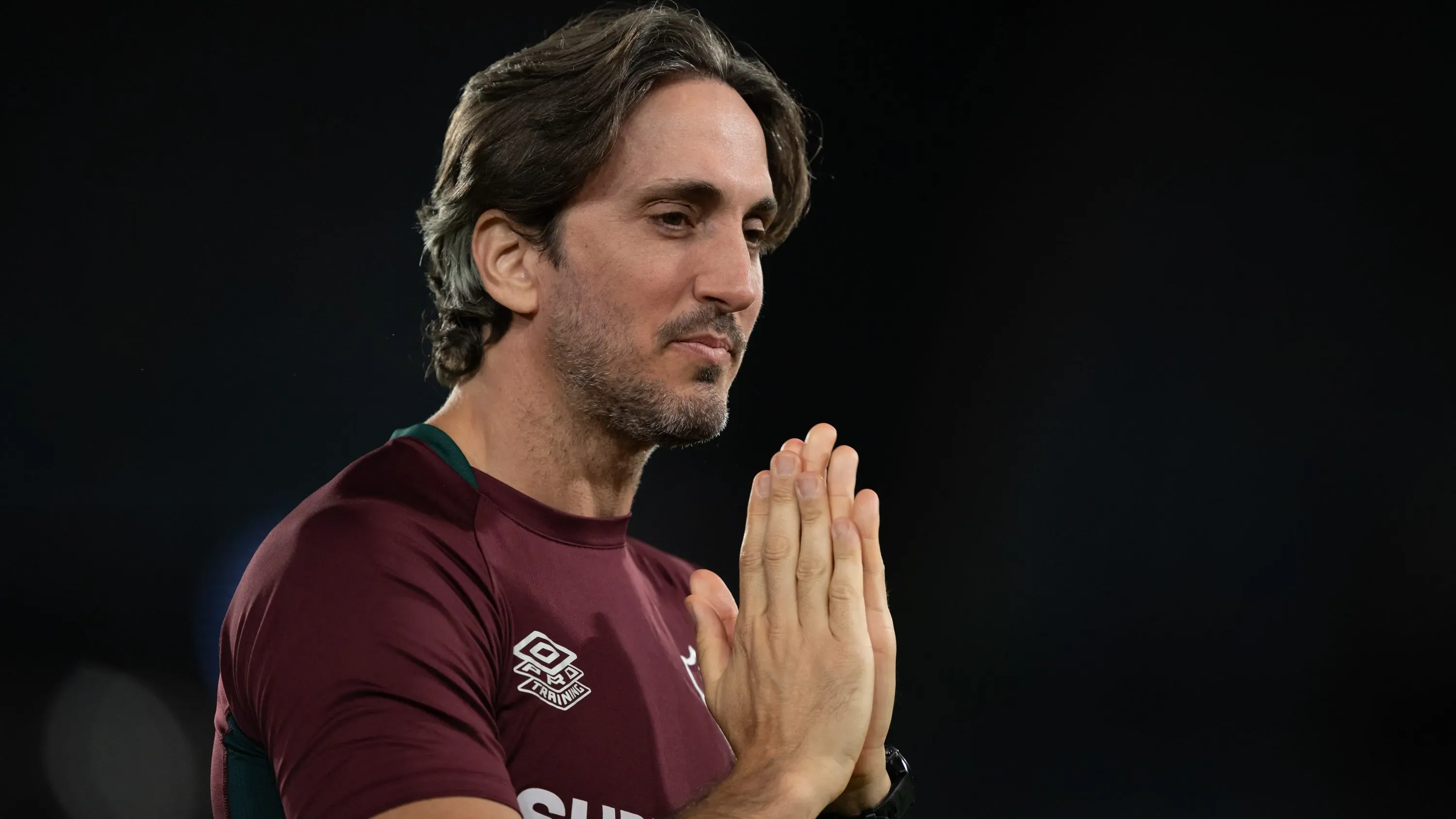 Luis Zubeldía, técnico do Fluminense quer a contratação de Joaquim. Foto: Jorge Rodrigues/AGIF