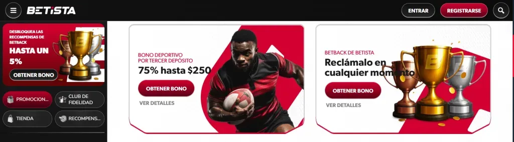 Código promocional Betista