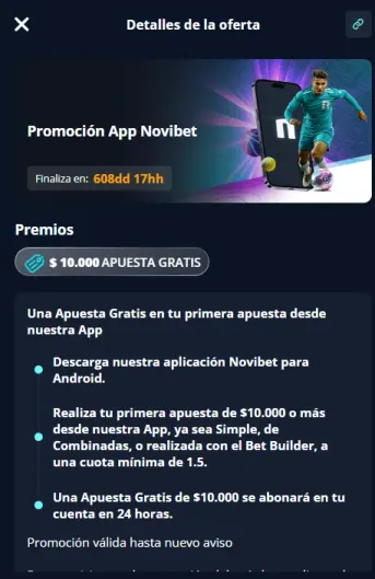 Novibet promo app