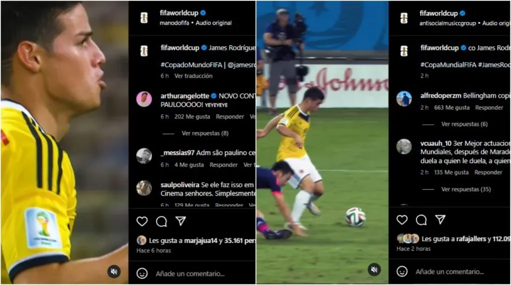 La FIFA publicó sobre James. (Foto: Instagram / @fifaworldcup)