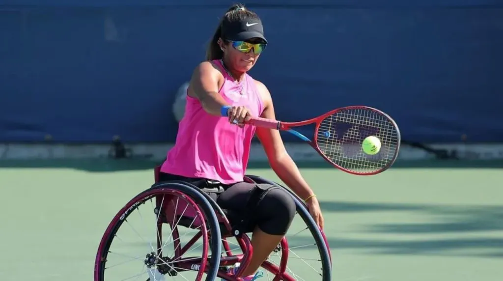 Angélica Bernal la tenista número 1 de Colombia en silla de ruedas