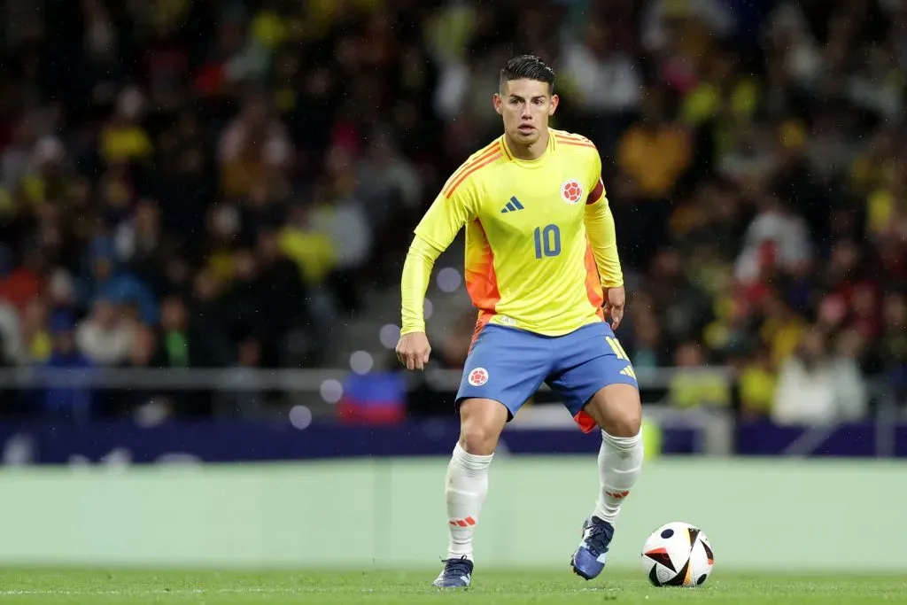 James Rodríguez, figura en el amistoso entre Colombia y Rumania en España. / Getty Images.