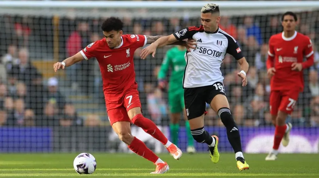 Luis Díaz jugó 74 minutos contra Fulham. (Foto: Imago)