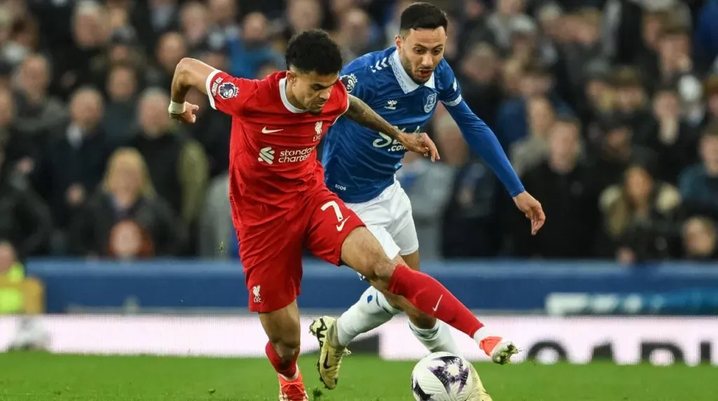 Luis Díaz en Liverpool vs Everton. (Foto: Imago)