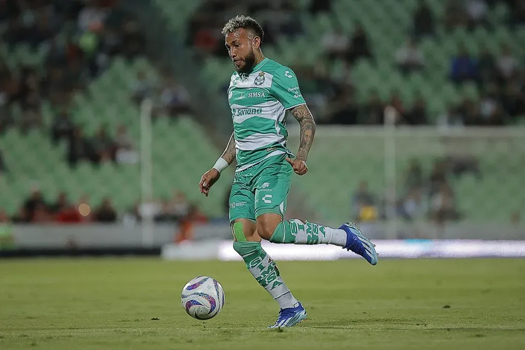 Duván Vergara durante su paso por el Santos Laguna. Getty.