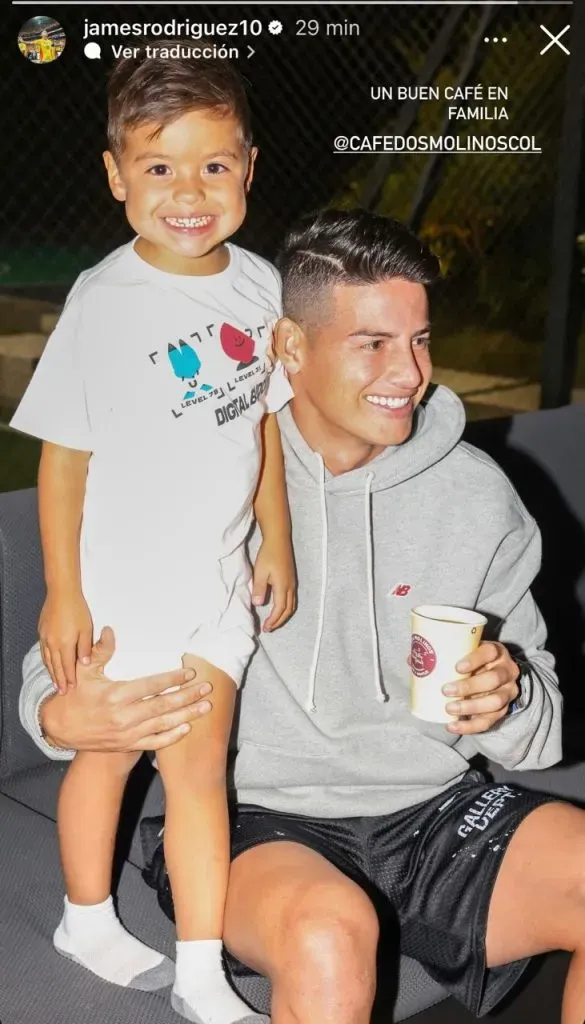 El guiño del hijo de James Rodríguez para que su papá juegue en Atlético Nacional - Bolavip Colombia