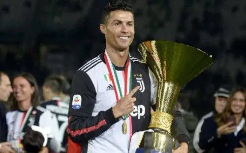 Cristiano with the Serie A title.
