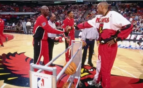 Michael Jordan scored 27 points with 8 rebounds and 6 assiststhat day. (Getty)