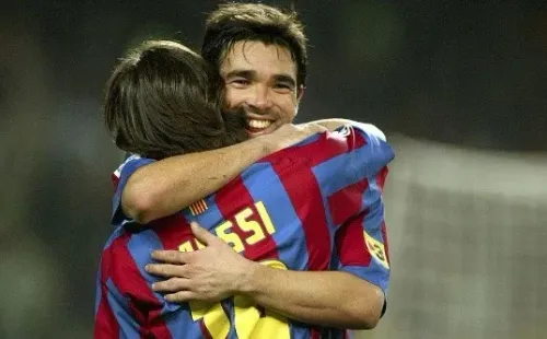 Deco made 113 appearances for Barcelona. (Getty)