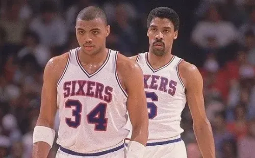 Charles Barkley & Julius ‘Dr. J’ Erving. (Getty)