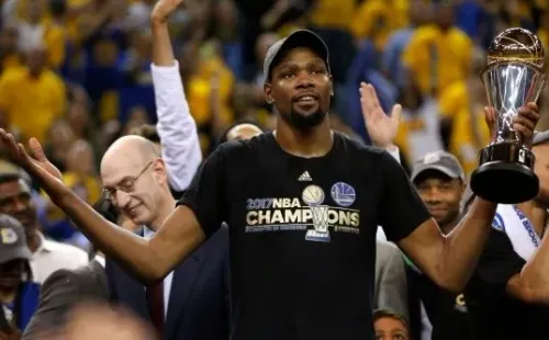 Kevin Durant was named Finals MVP. (Getty)