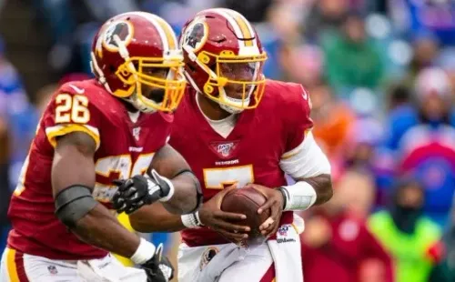 Adrian Peterson and Dwayne Haskins will try to take them back to the playoffs.(Getty)