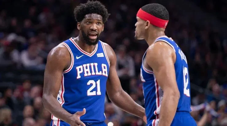 Joel Embiid Tobias Harris Philadelphia 76ers