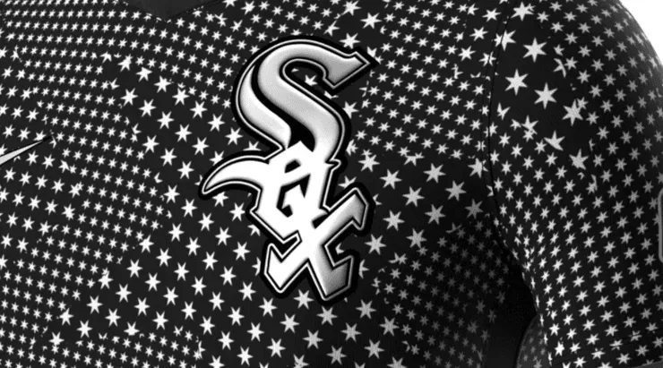 The White Sox away jersey crest