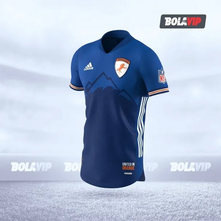 The Colorado Landscape Broncos away jersey
