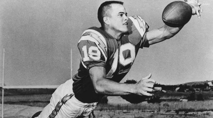 Lance Alworth during his time at the Los Angeles Chargers. (Chargers)