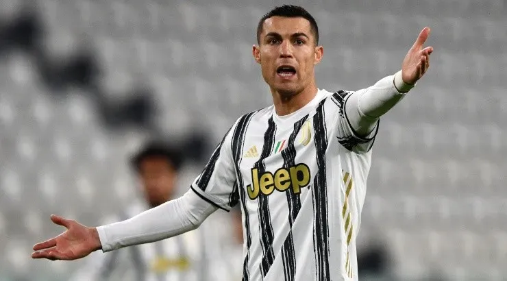 Cristiano Ronaldo of Juventus reacts during the Serie A match between Juventus and Crotone. (Getty)