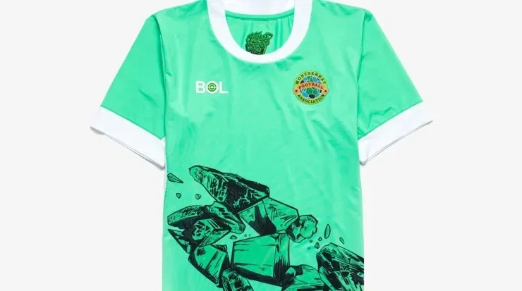 Montserrat’s primary jersey by BOL, with an Emerald and the green color (BOL).
