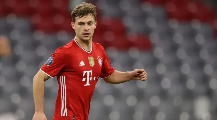 Joshua Kimmich of Bayern looks on against Lazio. (Getty)