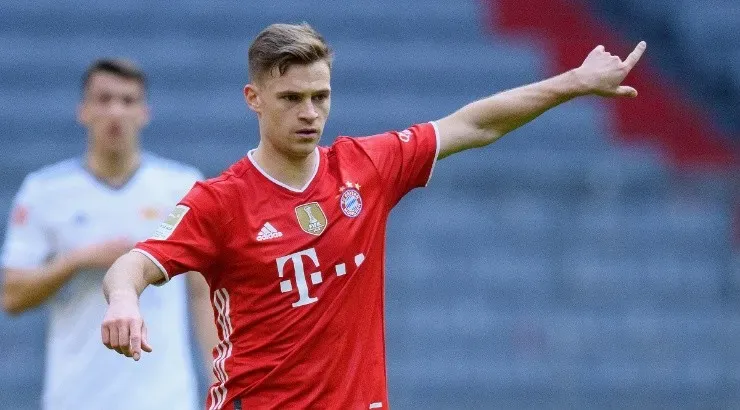 Joshua Kimmich of Bayern in action during the Bundesliga match. (Getty)