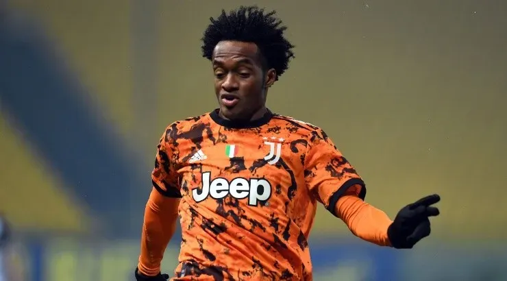 Juan Cuadrado of Juventus in action during a Serie A game. (Getty)