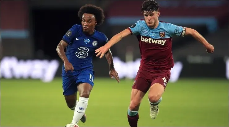 Declan Rice & Willian. (Getty)