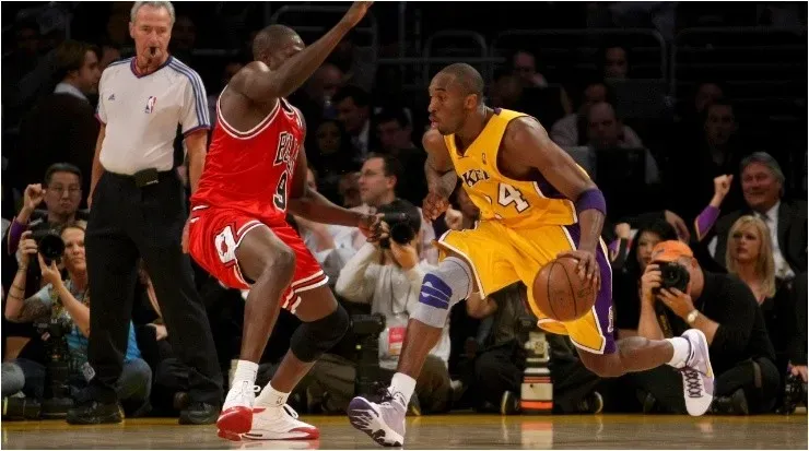 Luol Deng guarding Kobe Bryant.(Getty)